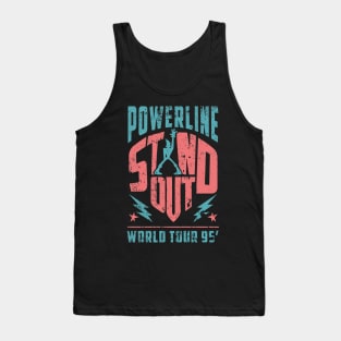 Distressed STAND OUT Powerline Tank Top